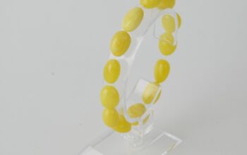 Matt Olive Baltic Amber Bracelet for sale