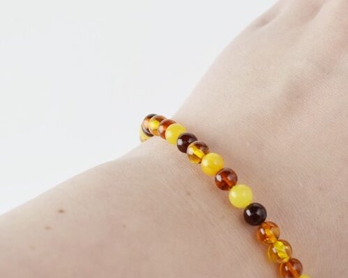 Mix Amber bracelet for men