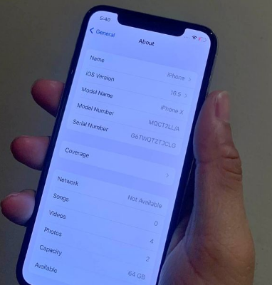 Iphone X 64Gb for sale