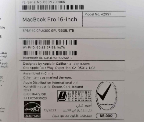 MacBook Pro 16 INCH M3 MAX M3 Max chip For Sale