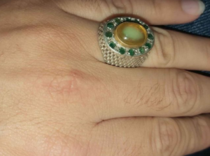 Opal & Emrald Ring For Sale