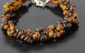 Small beads amber bracelet for sale