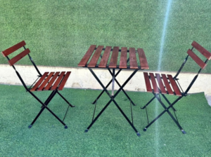 Folding Garden dining table and chairs