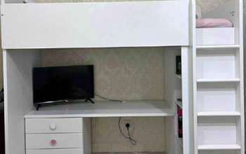 bed with study table for sale