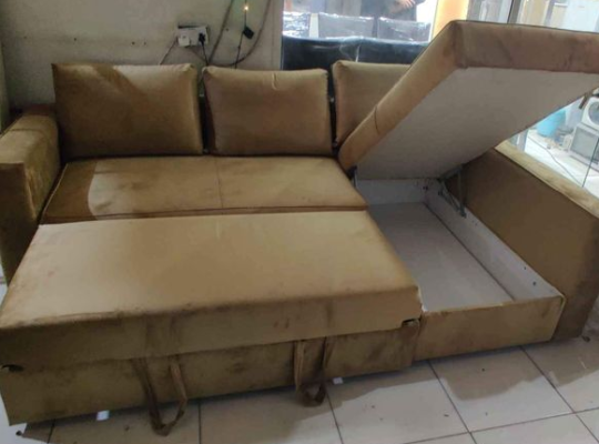 L shape sofa cum bed for sale