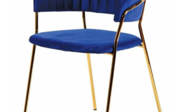 Occasional Velvet Chair for Dinning- Blue For Sale