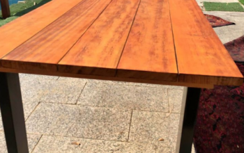 Out door table wood and metal for sale