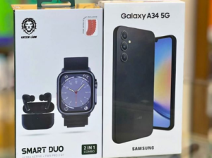 Samsung Galaxy A34 5G with gift smartwatch & earbu