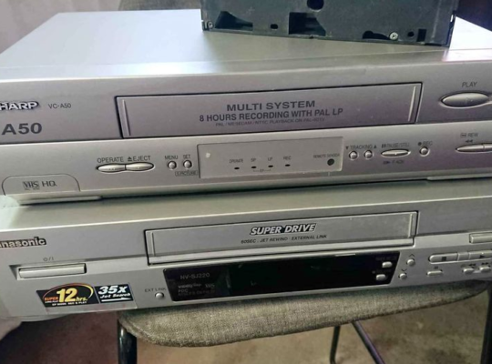 VCR Sharp and Panasonic for sale