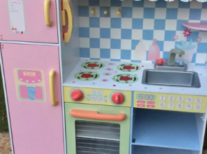 Wooden play kitchen for sale