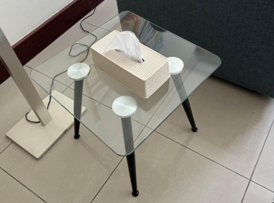 glass side table for sale