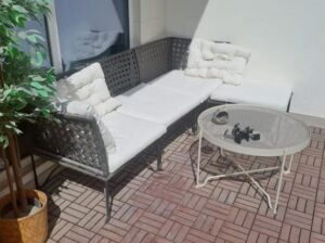 Outdoor table and chair For Sale