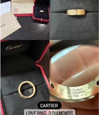 Cartier Love 18k Yellow Gold Band Ring For Sale