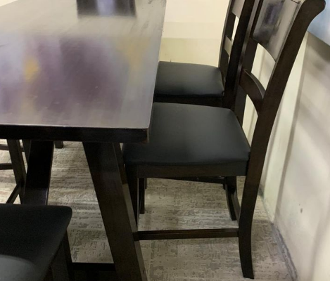 Dining table with six chairs for sale