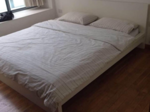 IKEA King Size Bed with Mattress For Sale