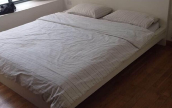 IKEA King Size Bed with Mattress For Sale