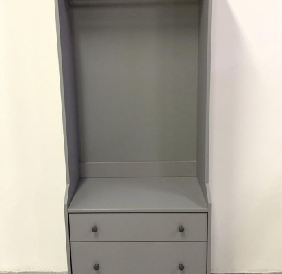 Ikea open wardrobe with 3 drawers For Sale