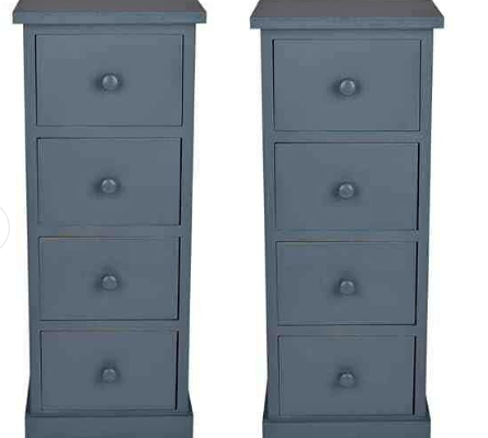 KingSaid 2Pcs Wooden Bedside Cabinets For Sale