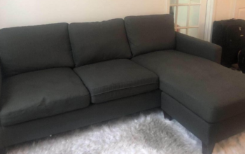 L shape Sofa Gray For Sale