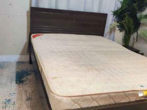 Queen size bed with mattress going cheap for sale