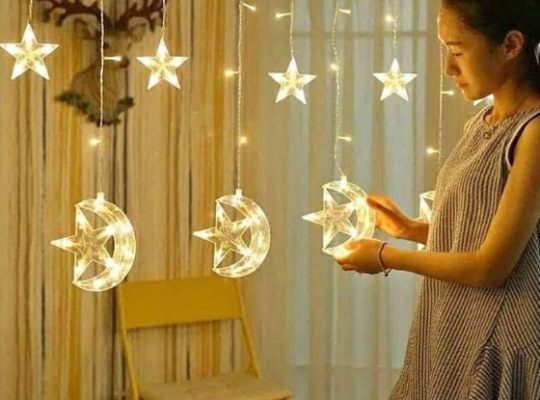 Ramadan Decoration Star Moon Decorating LED Light