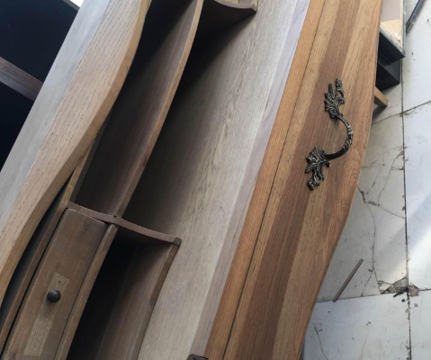 Solid wood console for sale