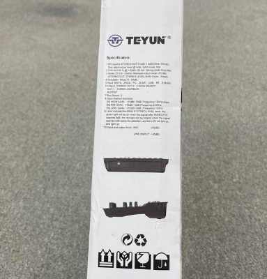 Teyun A8 mixing console for sale