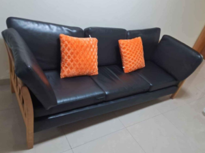 Pure Leather Three Seater sofa for sale