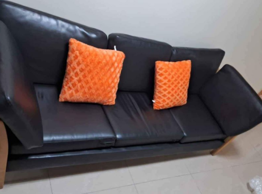 Pure Leather Three Seater sofa for sale