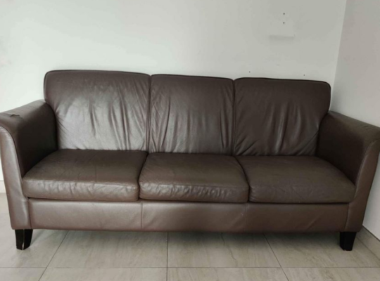 Three seater leather sofa for sale