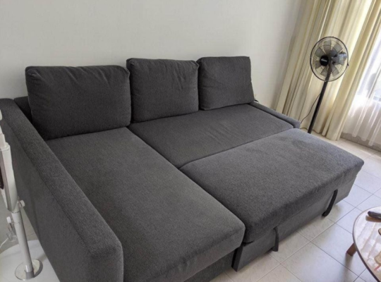 ikea sofabed with storage for sale