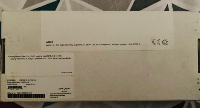Apple MacPro 2019 2TB SSD KIT FOR SALE