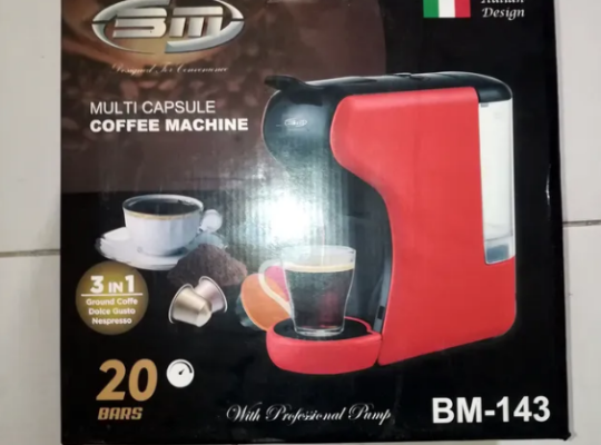 BM Satellite 3 in 1 Multi Capsule Coffee Machine F