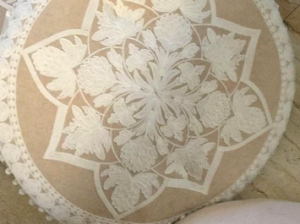 6 Embroidered floor cushions for sale