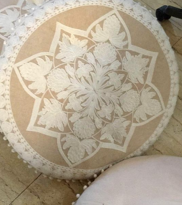 6 Embroidered floor cushions for sale