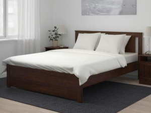 IKEA queen size bed with mattress for sale