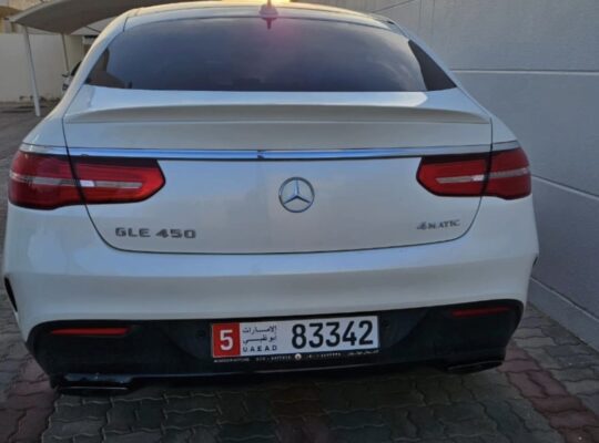 Mercedes GLE450 coupe full option 2016 Gcc for sa