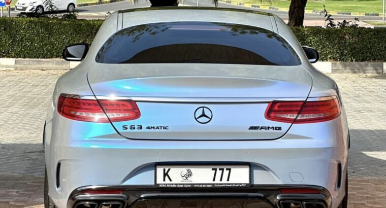 Mercedes S63 coupe AMG 2015 Gcc for sale