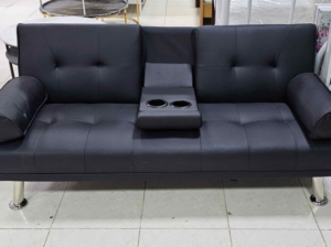 Leather sofa bed For Sale