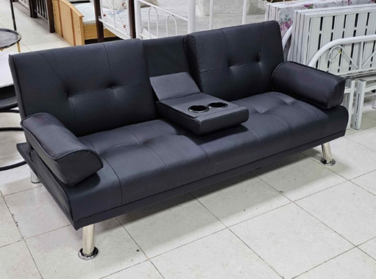 Leather sofa bed For Sale