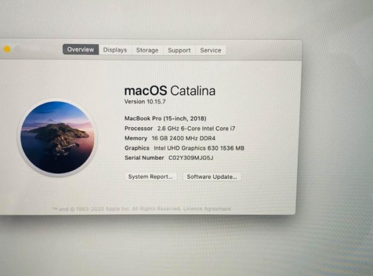 MacBook Pro 2018 A1990 16/512/4gb graphics for sal