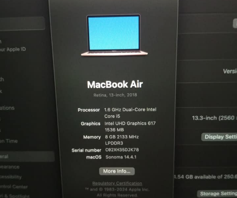 Macbook air 2018 for sale