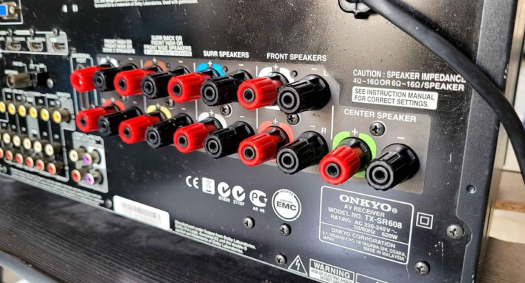 ONKIYO TX-SR608 AVR WITH ORGINAL ONKIYO REMOTE