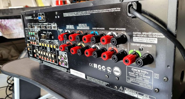 ONKIYO TX-SR608 AVR WITH ORGINAL ONKIYO REMOTE