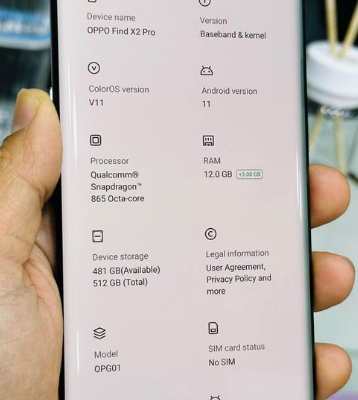 Oppo find X2 pro 512GB 12Gb RAM For Sale
