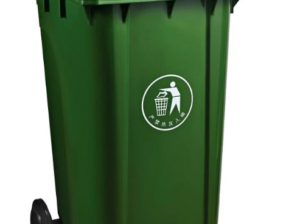 Aksonz Plastic Garbage Bin with wheel and pedal Fo