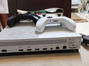 Xbox One S with 2 controllers and cable for sale