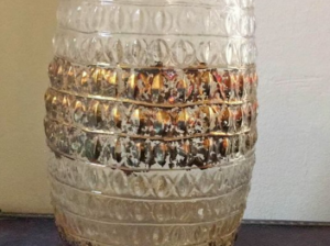 Super heavy glass vase for sale