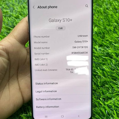 Samsung S10 plus 12g/1TB dual sim for sale