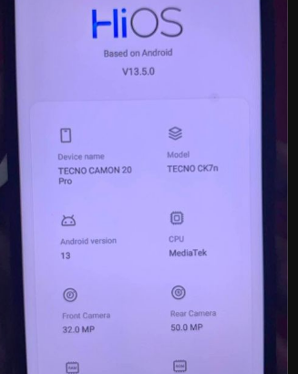 20 pro camon 8+8=16gb ram 256gb storage for sale